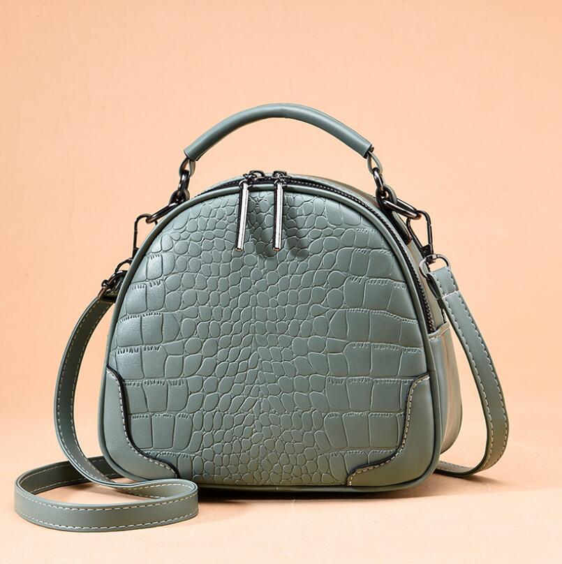 

Новая маленькая сумка-мессенджер из искусственной кожи, сумка через плечо, простая женская сумка с каменным узором, переносная сумка-мессенджер, маленькая круглая сумка