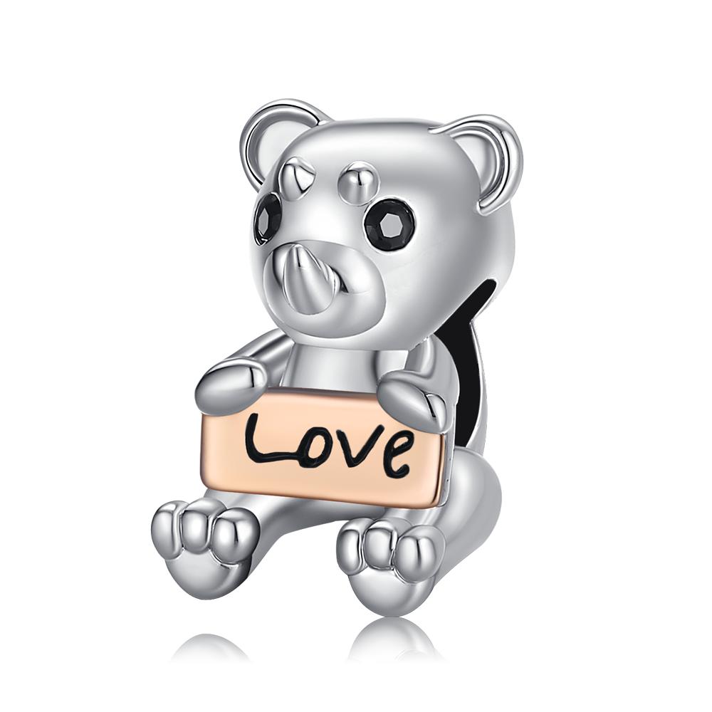 

Heart Teddy Bear Cake Birthday Gift copper Plated Ideal For Charm Bead Charms copper Plated Authentic Bracelets for Jewellery Making