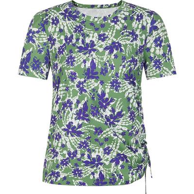 JUZUI Women's Floral Print 100% Cotton Summer Top