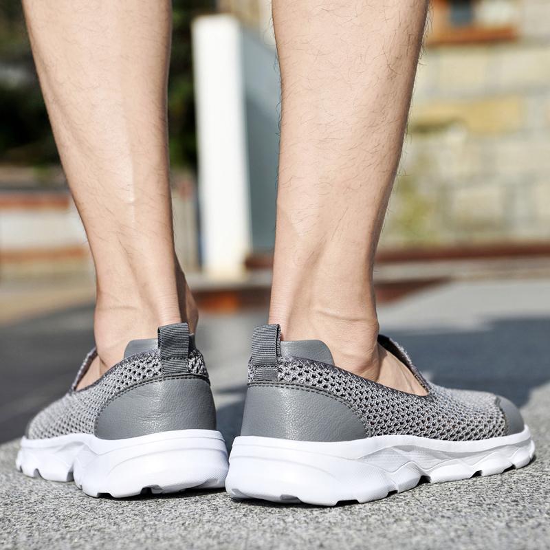 Fashion Slip-on Breathable Air Mesh Flats Handmade Trainers Sneakers Luxury Brand Mens Loafers New Men Summer Comfortable Casual Shoes