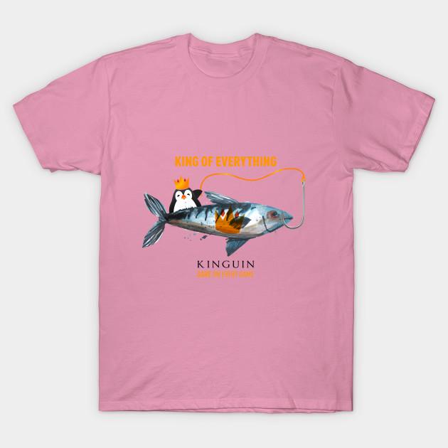 T-Shirt Damen King Of Everything Kinguin Harajuku Print Kawaii T-Shirt Sommer Kurzarm Damen T-Shirt Top Tee