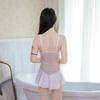 Xiucaisha's New Sexy Underwear, Sexy Pajamas, Female Seduction Suit, Perspective Polka Dot Suspender Skirt, Loungewear, Nightdress