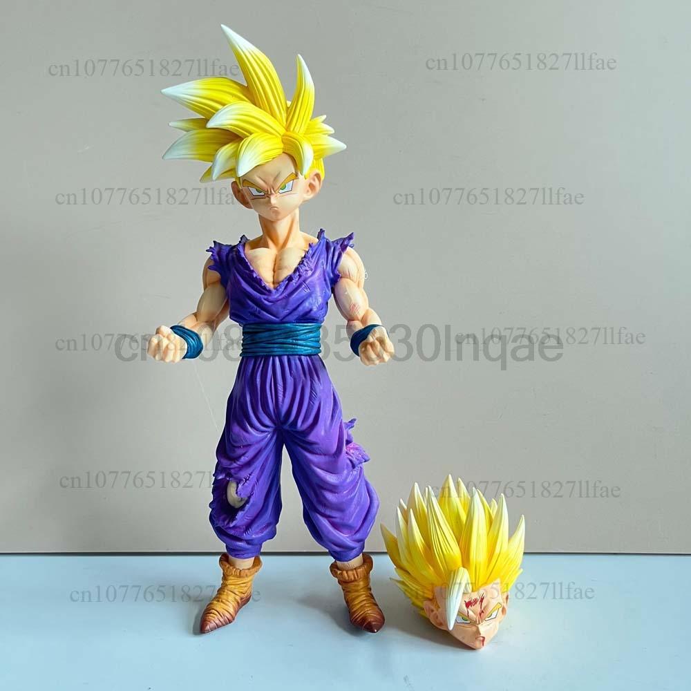 24cm Dragon Ball Gohan Standing Position Super Saiyan 2 Statue Action Figure Goku Model Toys Creative Present For Friends