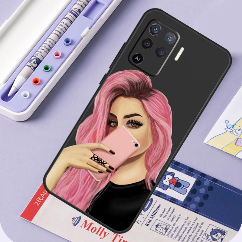 

Fashion Girl Art For Oppo A96 A76 A16 A94 A74 A54 A15 A18 A38 A58 A78 A98 A40 A60 A80 A57 A17 A77 A5 Pro Case OPPO A57 5G