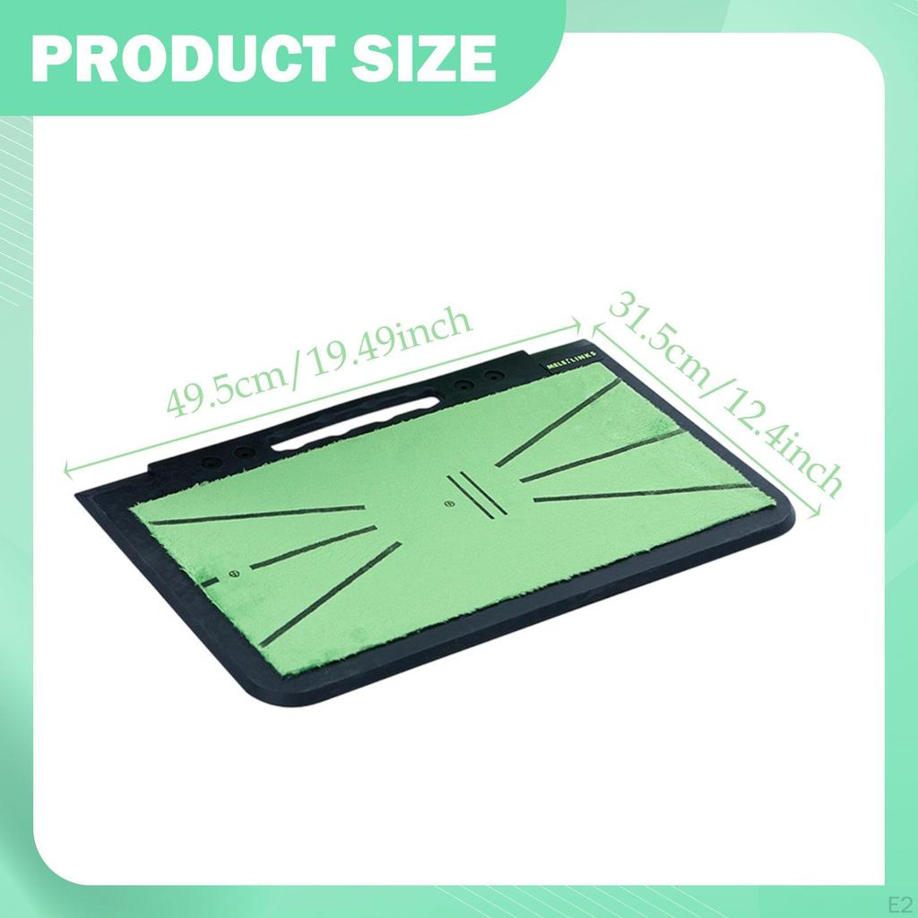 Golf Hitting Mat, Swing Training Mat with Path , Ball Impact, Chipping, And Alignment