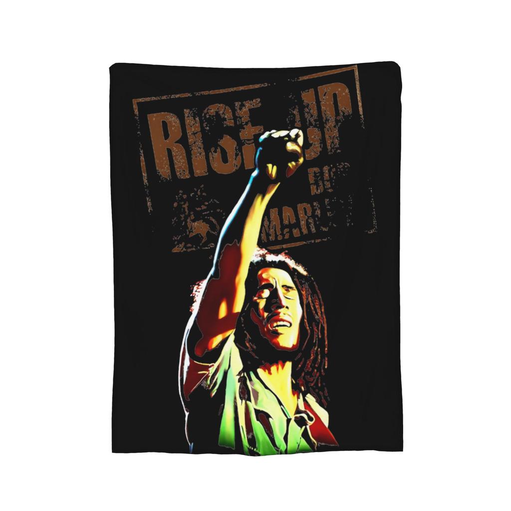 Bob Marley Reggae Ajax  Fleece Blanket Rasta Music Creative Throw Blankets for  Sofa Bedding Lounge Rug Piece,