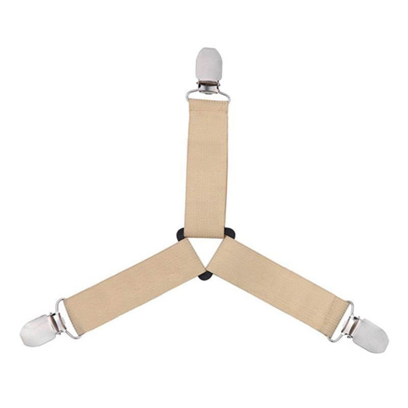 4pcs /Set Adjustable Sheet Suspenders Mattress Gripper Clips Triangle Bed Sheet Holders Fitted Sheet Clip For Bed Mattress Cover