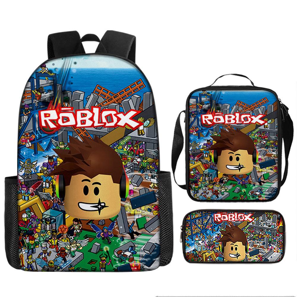 Robles Backpack Three-Piece Children'S Cartoon Backpack Large Capacity School Bag