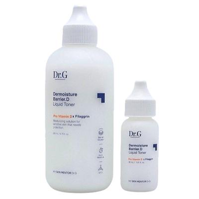 Dr.G Dermoisture Barrier.D Liquid Toner Set 200 ml + 30 ml – Feuchtigkeitsspendendes koreanisches Gesichtswasser für empfindliche Haut, Barrierereparatur und beruhigende Pflege