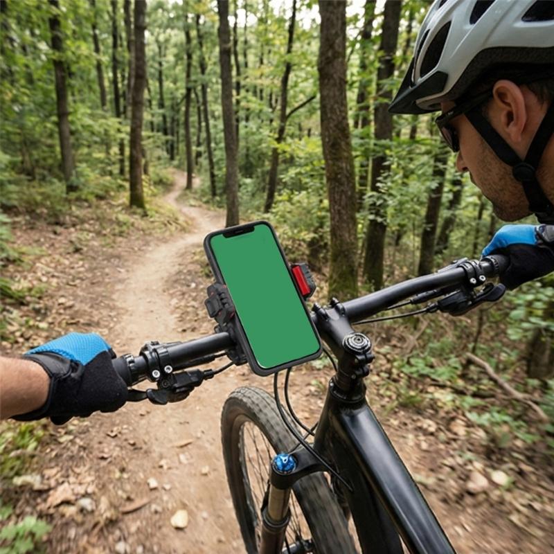 Shockproof Bike Phone Mount Support Rack For Ebikes And Motorcycles Handlebar Navigation For Smartphones Up To 90mm Wide