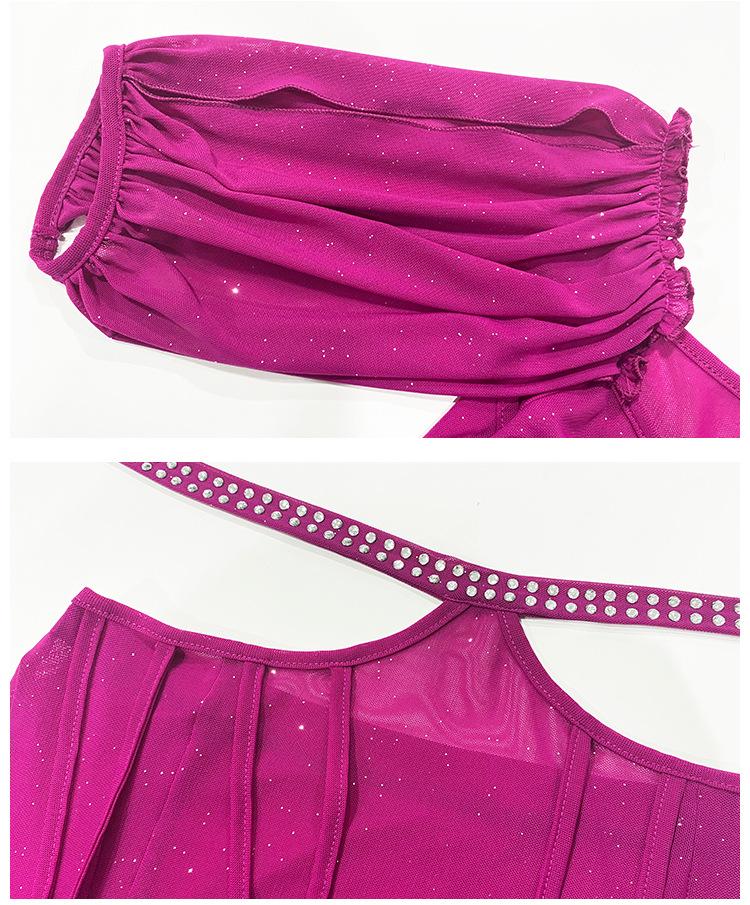 Conjunto de Vestido Longo de Fada para Iniciantes de Dança do Ventre - Uniforme de Performance Feminino