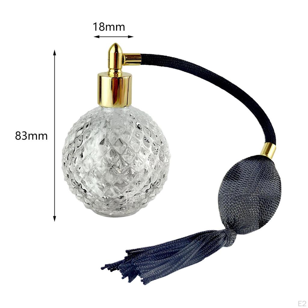 Classic Leakproof Glass Perfume Spray Bottle, Dispenser for Store, Travel,