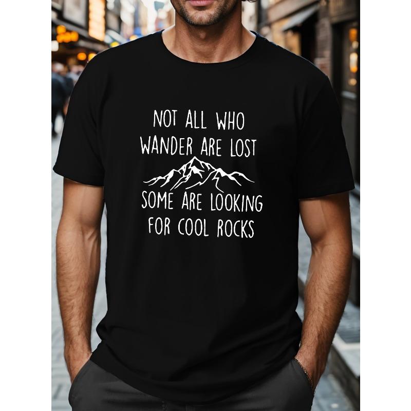 Grafisches Knitter-Herren-T-Shirt in Übergröße, RUNDHALSAUSSCHNITT ÜBERGRÖSSE, Lockerer Schnitt, Oversized, Cool, Lässig und Modisch