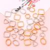 Multi-Size Electroplated CCB Plastic Large-Hole Beads for DIY Jewelry Crafting