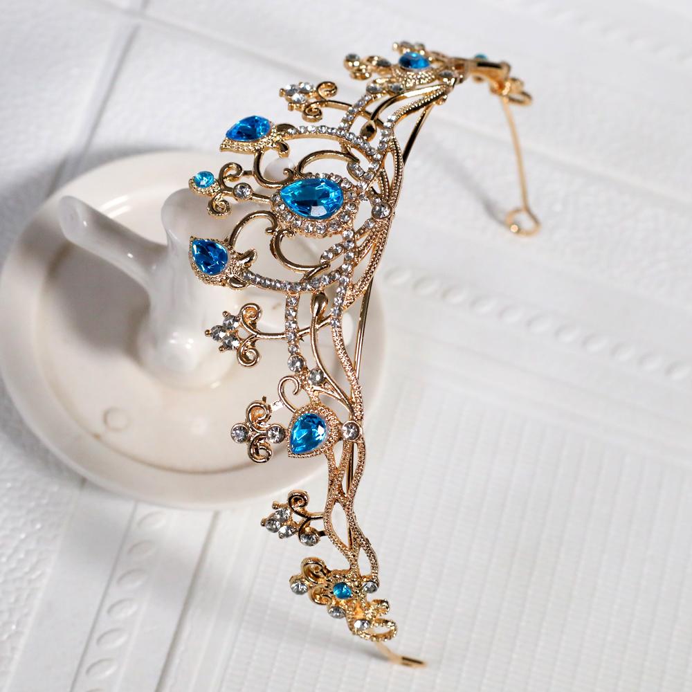 1pc Elegant Jewelry Crown Sparkling Gemstone Suitable for Party Birthday Wear Exquisite Gift Women Fashion Crown Hair Accessory