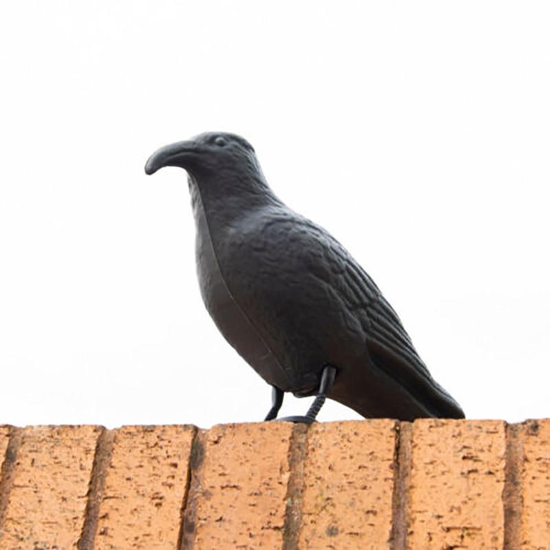 1pc Crow Decoracion Simulation Black Crow Raven Bird Repellent Pest Control Pigeon Repellent Garden Decoration Outdoor Sculpture