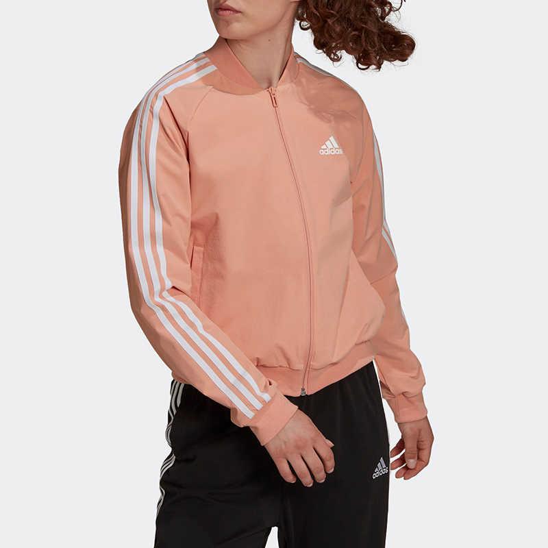 Adidas 3-Stripes Woven Track Jacket Women Outerwear Pink H42006