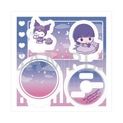 The Person I'm Interested In Isn't a Guy X Sanrio Characters 03 Mitsuki Koga X Kuromi B [Mini Character Illustration] Acrylic Stand Plate