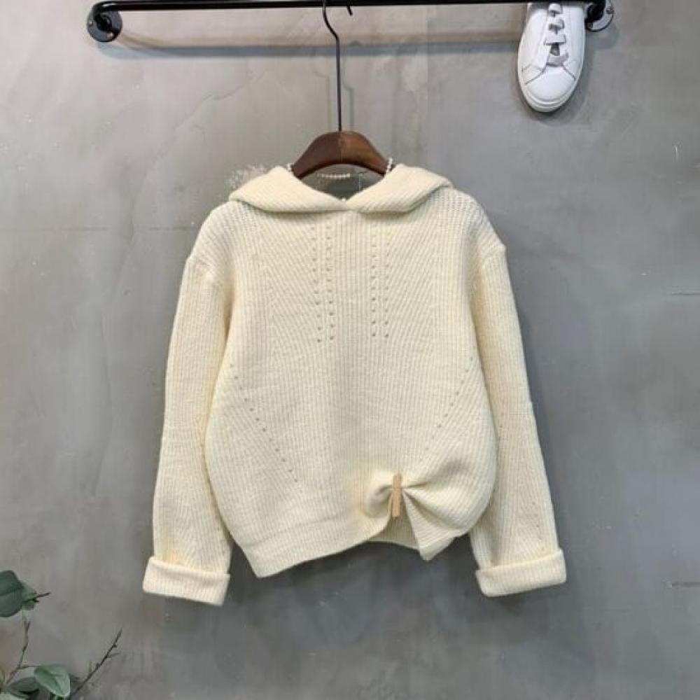 C S In The Room haCCi punChed Hoodie Long Sleeve Knit 4 ColorS