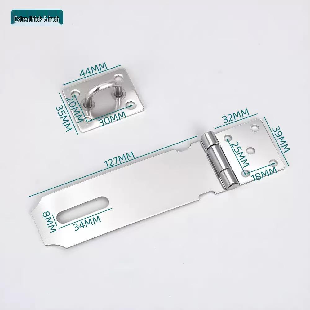 Heavy-Duty Stainless Steel Padlock Hasp for Anti-Theft Security