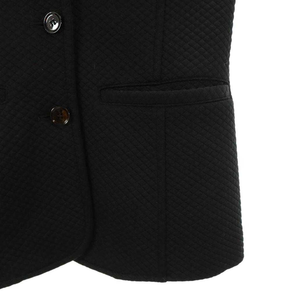 ARMANI JEANS 90s Old quilting tailored jacket 40 Charcoal black blazer Women Used