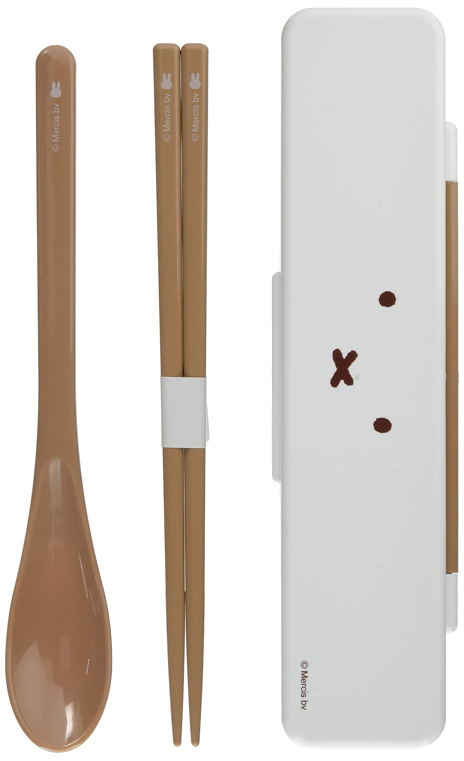

Kutsuwa miffy plastic chopsticks and spoon set