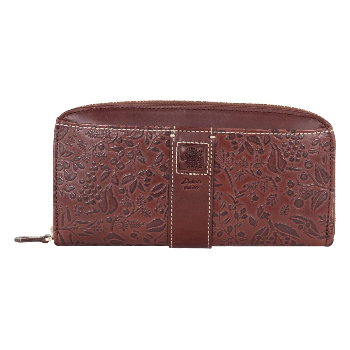 

Long Wallet Round Zipper Chocolate [Dakota] Women s DA-30253-41 шоколадний
