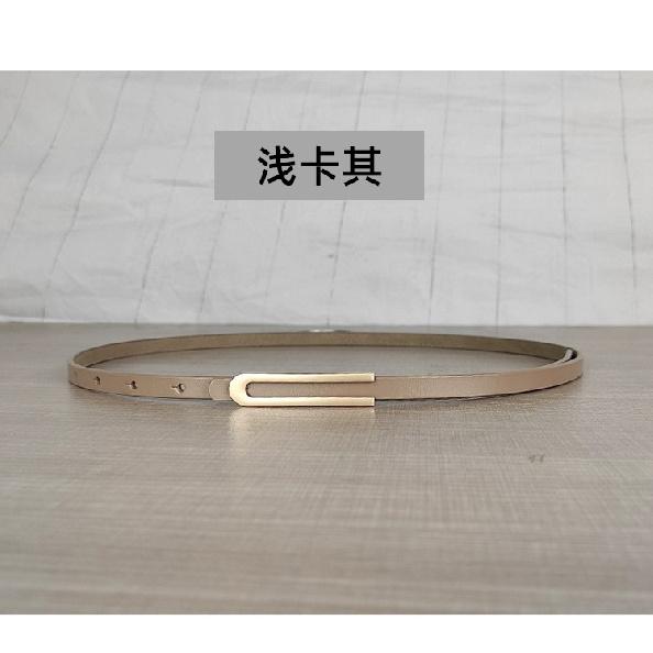 Vier Jahreszeiten Verfügbar Neuer Feiner Leder Damen Gürtel Schlicht Und Vielseitig Eleganter Ledergürtel Zu Kleid Und Rock Damenstil