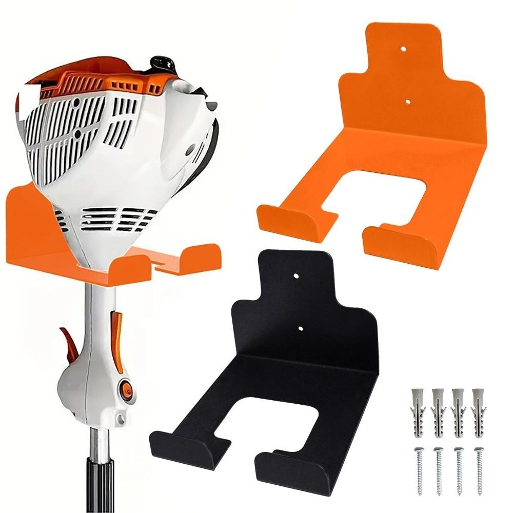 Iron Construction Wall Mounted Trimmer Rack Heavy Duty Lawn Mower Storage Rack For Dad