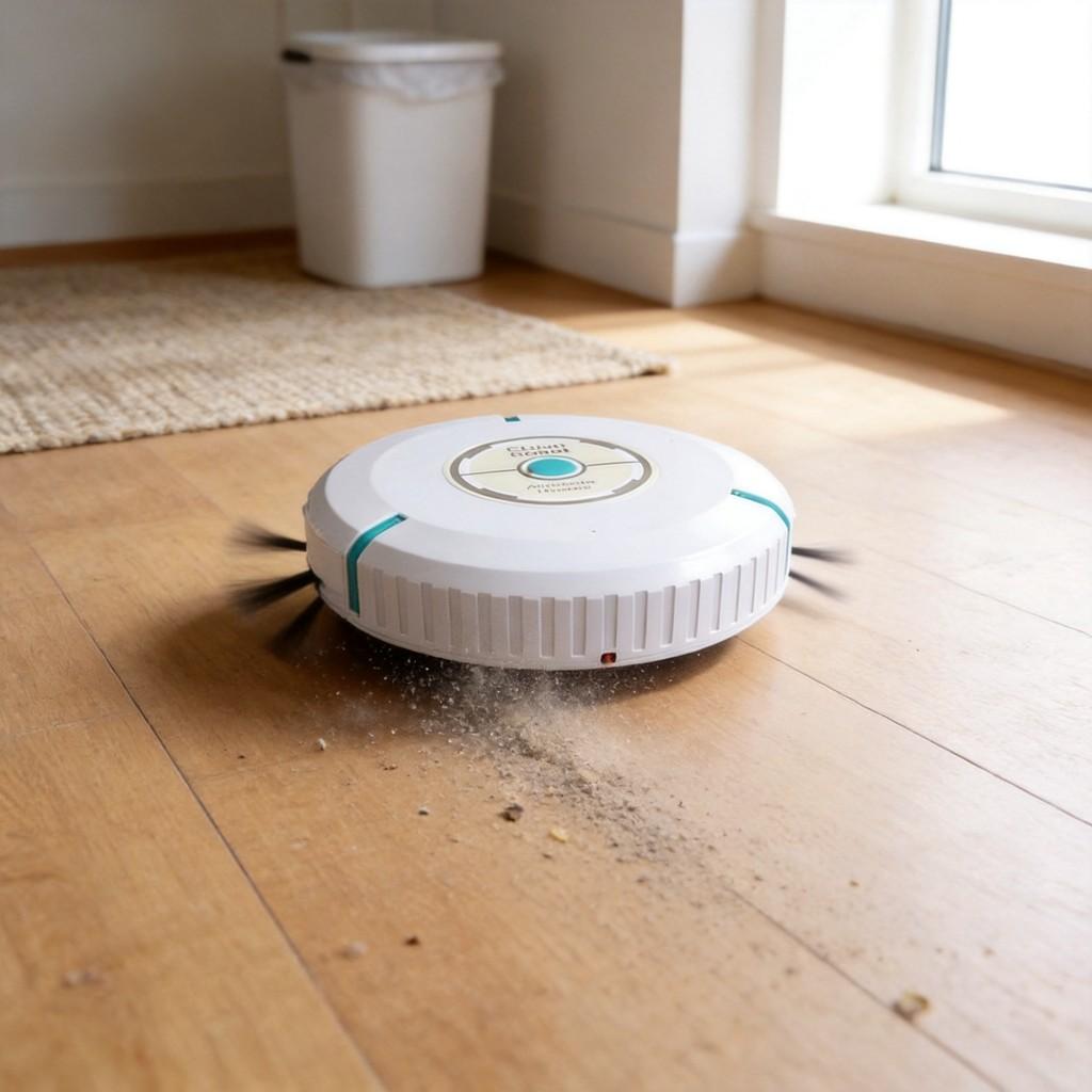 Home Cleaning Robot With Battery Power For Small Rooms Perfect For Lazy Daily Use