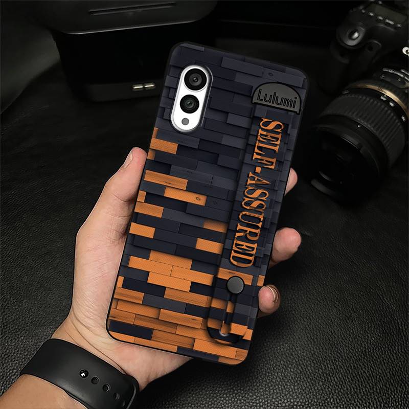 Geometry Anti-dust Phone Case For FCNT/Fujitsu Arrows N F-51C Kickstand Plain color Commerce Wristband Soft case Simple