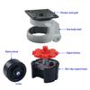 Heavy Duty Level Adjustment Caster Thread Stem Industrial Roller Wheel 360 Degree Rotatable Movable Caster for 3D Printer
