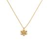 Accessories Fashion 18K Gold Small Snowflake Titanium Steel Necklace Does Not Fade Xiaoxiangfeng Clavicle Chain Advanced Sense