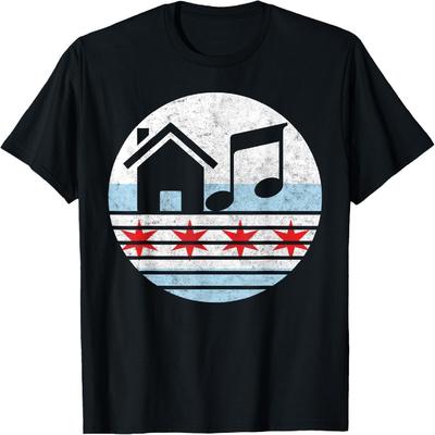 Chicago House Music Vintage DJ EDM T-Shirt