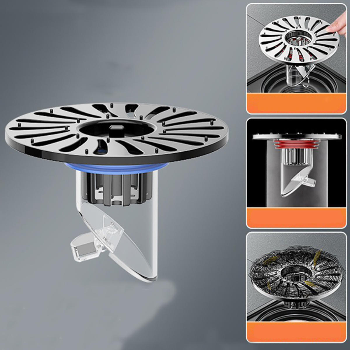 

Не пропускающий запахи напольный сливной сердечник-заглушка, обратный клапан, обрезаемый туалетный канализационный фильтр, переносной протектор для слива, аксессуары для ванной комнаты L