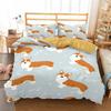 Pet Dog Duvet Cover Sets Bedclothes Bedding Set Cute Pug Single Kids Bed Sets For Girl Boy Dropshipping Home Textile Bed Linens