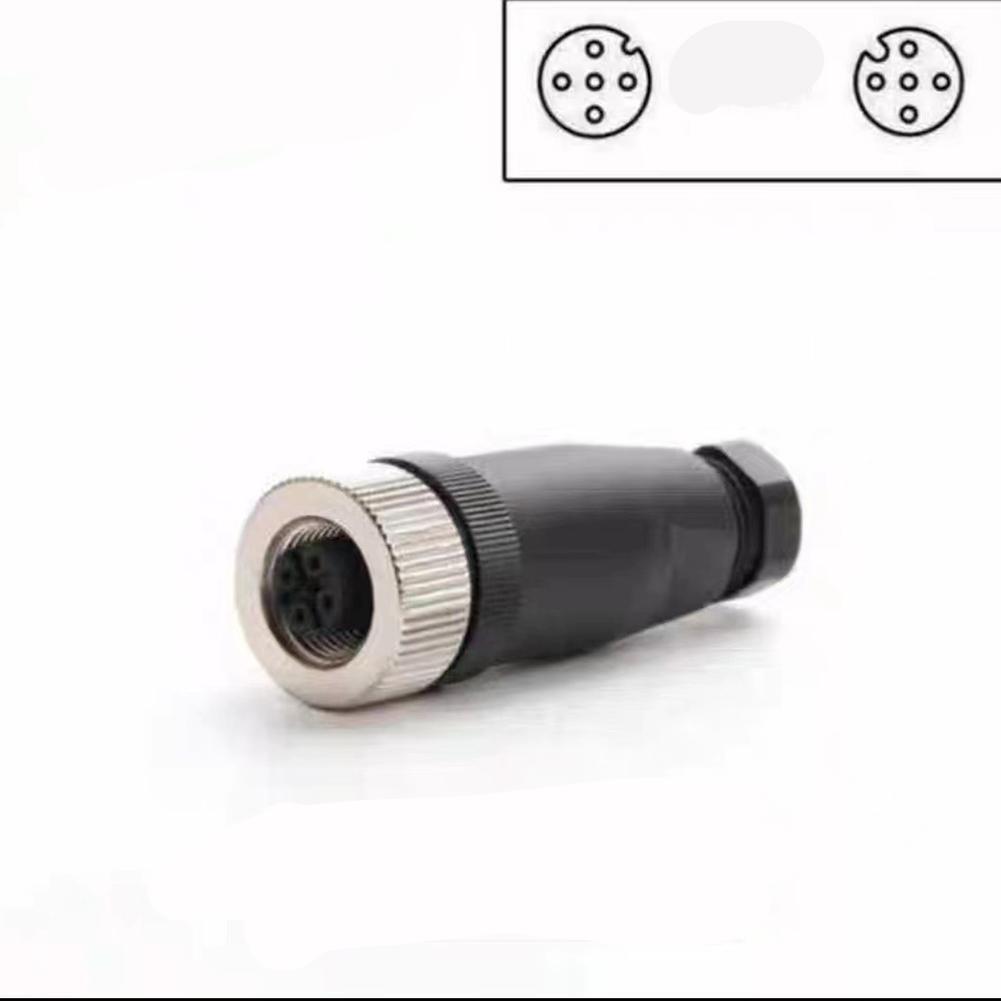 Industrial Applications IP67 Waterproof Connector 5 Pin Connector Panel Mount Flange Quick Release Coupling Straight Connector