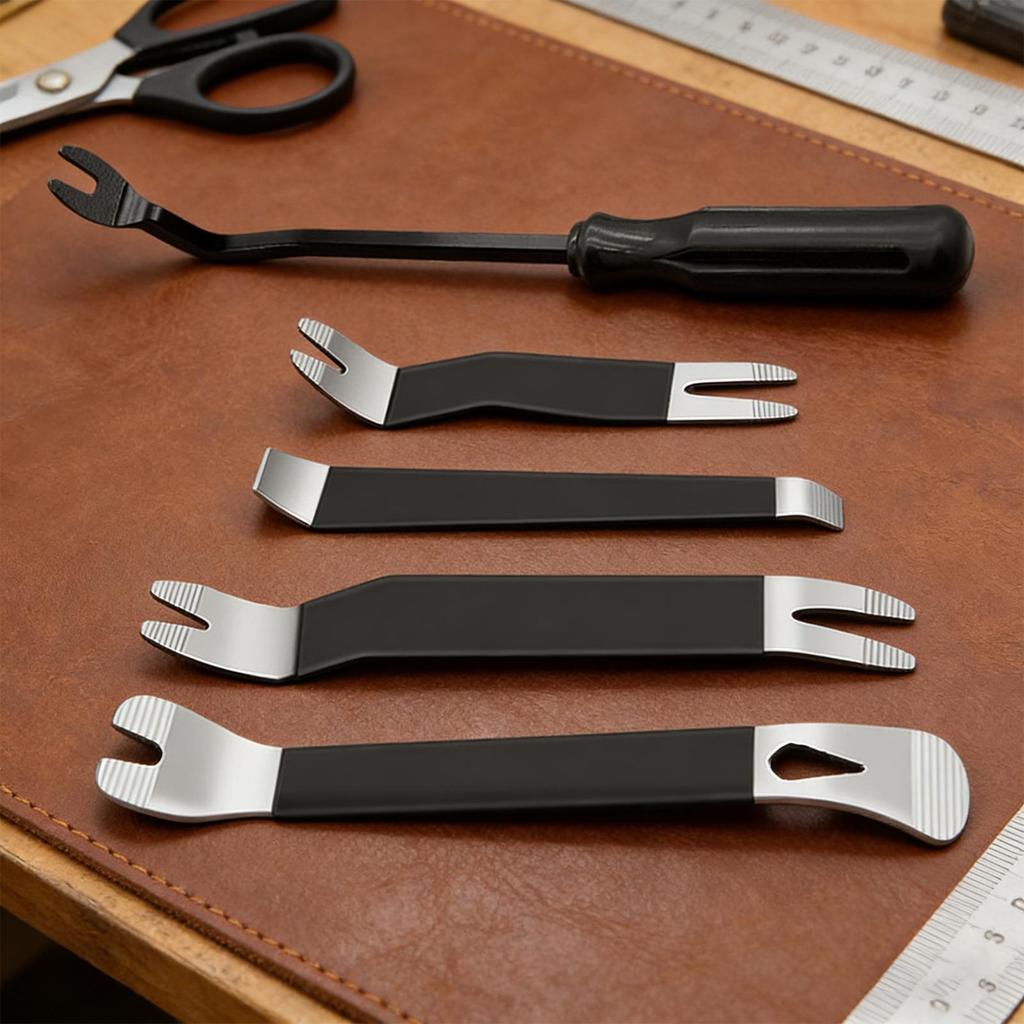 5-teiliges Schwerlast-Universal-Panelentferner-Set für Auto-Innenraumreparatur, Tür- und Fensterentferner für Fahrzeug-Armaturenbrett