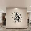 Vintage Floral Metal Wall Art Black White Modern Iron Sculpture Living Room Home Decor Gift