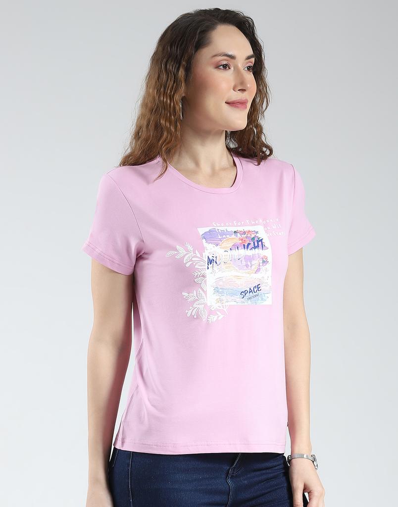 Monte Carlo Womens Printed Round Neck Top