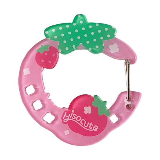 Carabiner Keychain Star Strawberry Cake Shape Key Chain Hook Everyday Carry Accessory