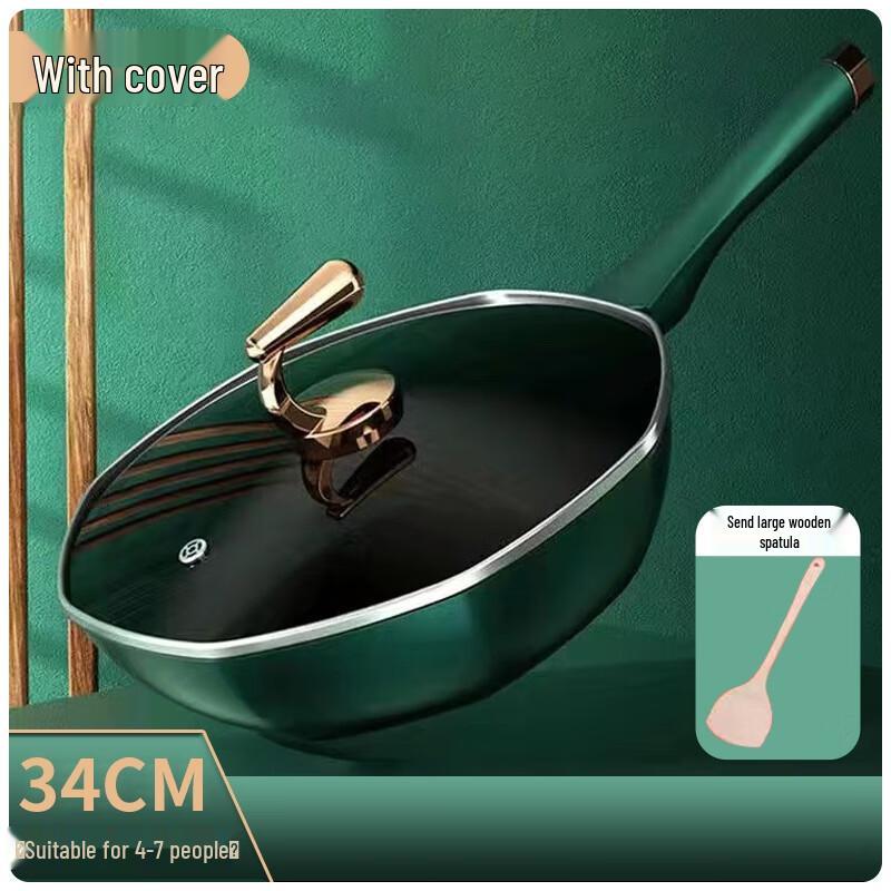 

Yoshita Craftsman 34 см Чугунный Вок с антипригарным покрытием, восьмиугольный, с крышкой