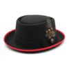 Classic Fedora Hat For Men And Women With Wool Felt Material And Wide Brim For Casual Outdoor Wear