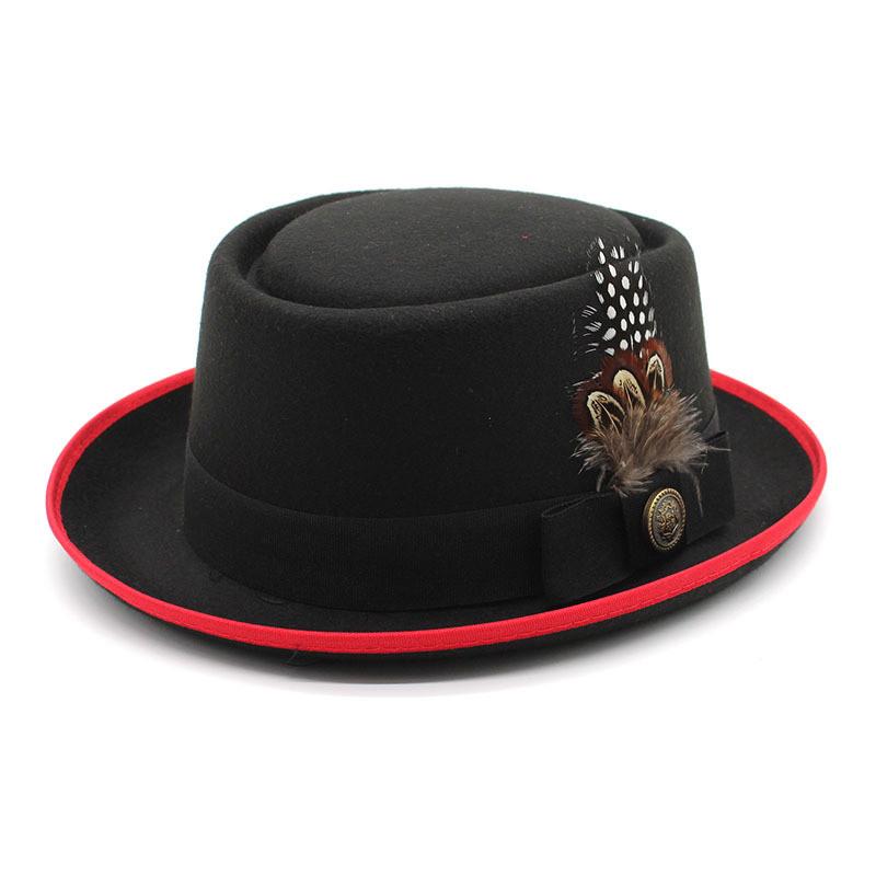Classic Fedora Hat For Men And Women With Wool Felt Material And Wide Brim For Casual Outdoor Wear