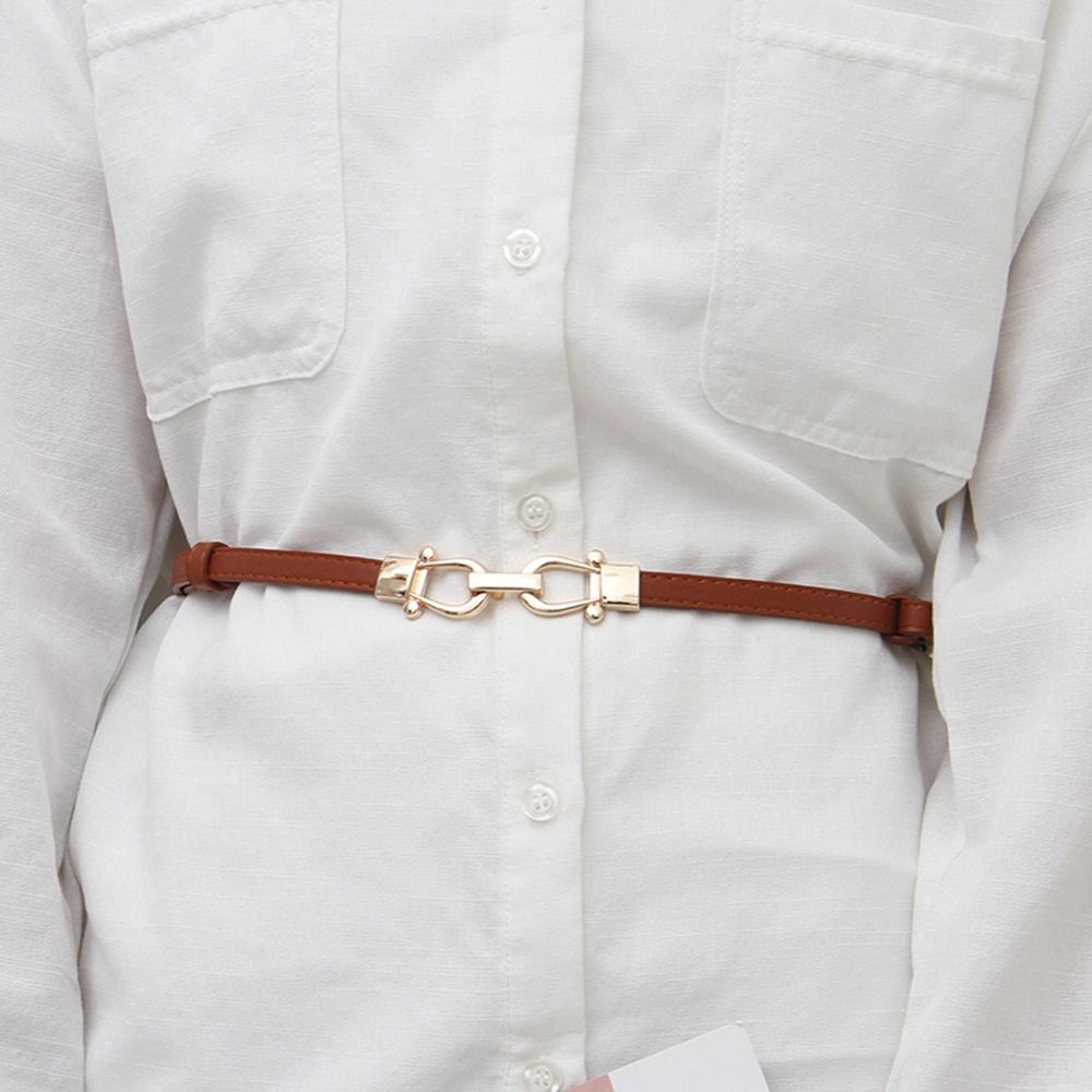 PU Leather Waist Belt Adjustable Waistband Fashion Waist Cinch Belt  Women Ladies