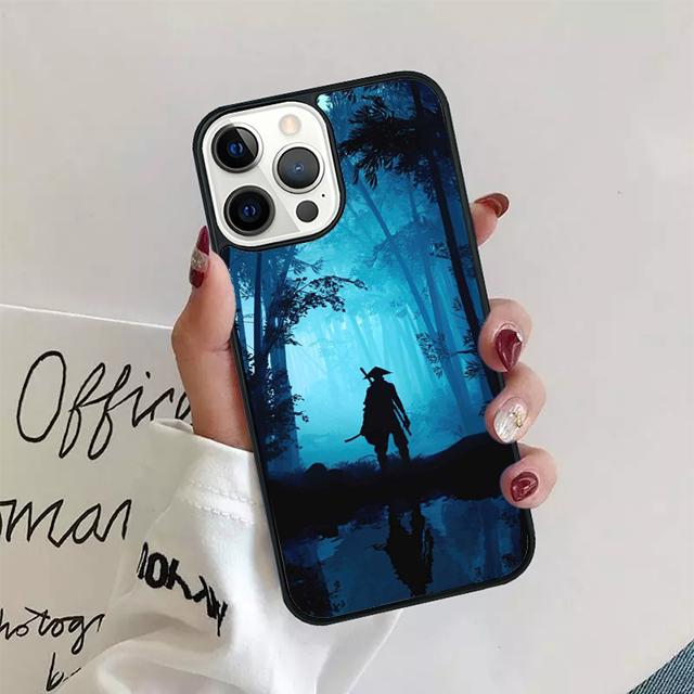 Japanese Samurai Phone Case For iPhone 11 12 13 14 Pro Max Mini Cover For iPhone X XS Max XR 5 6 7 8 Plus Coque
