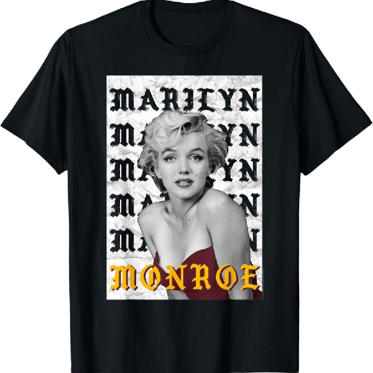 

Marilyn Monroe Old English Yellow T-Shirt XXXXXL чёрный