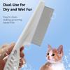 Pet Flea Comb Fine-Teeth Steel Comb Curved Handle for Dog Cat Flea Removal Pet Grooming Tool