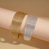 Multi Layer Lines Irregular Wide Bracelet Opening Retro Hand Ring  Girls Gift