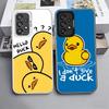 Funny Cute Cartoon Duck Soft Phone Case for Samsung A17 A16 A15 A14 A13 A57 A56 A55 A54 A53 A37 A36 A35 A34 A33 A26 A25 A24 A23
